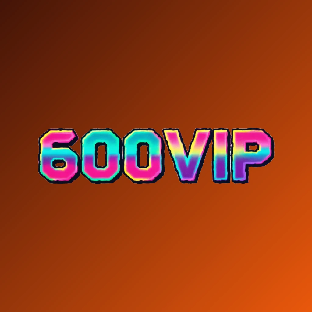 600VIP bold arcade-style logo with chunky retro typography in bright pink, turquoise, yellow, and purple colors, creating a vibrant gaming atmosphere on a transparent background 600VIP bold arcade-style logo with chunky retro typography in bright pink, turquoise, yellow, and purple colors, creating a vibrant gaming atmosphere on a transparent background